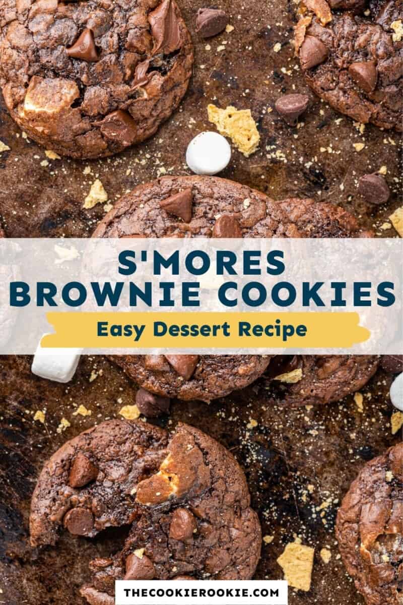 smore brownie cookies pinterest