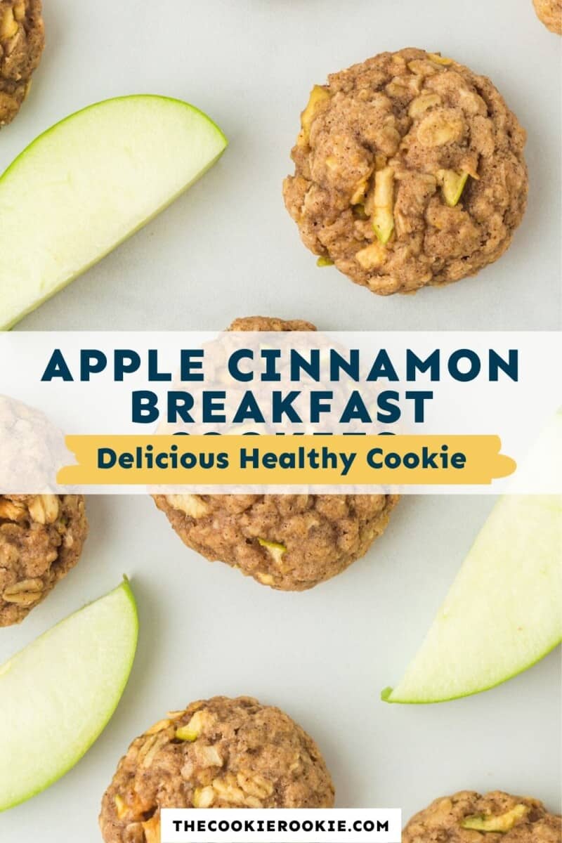 apple cinnamon breakfast cookies pinterest