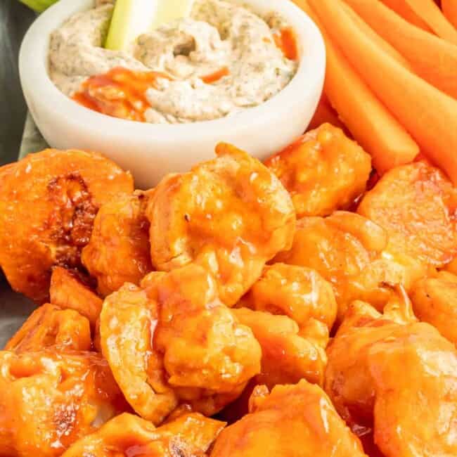 featured buffalo cauliflower wings