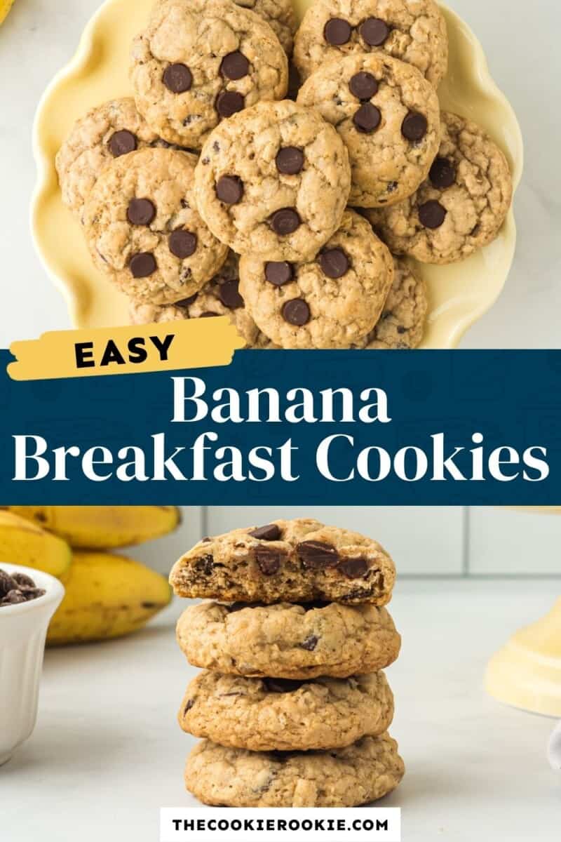 banana breakfast cookies pinterest