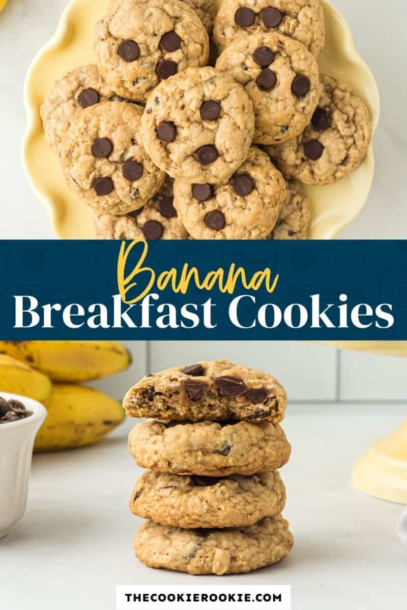 banana breakfast cookies pinterest