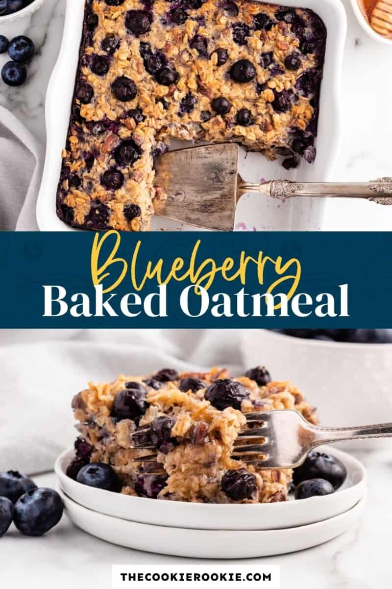 blueberry baked oatmeal pinterest