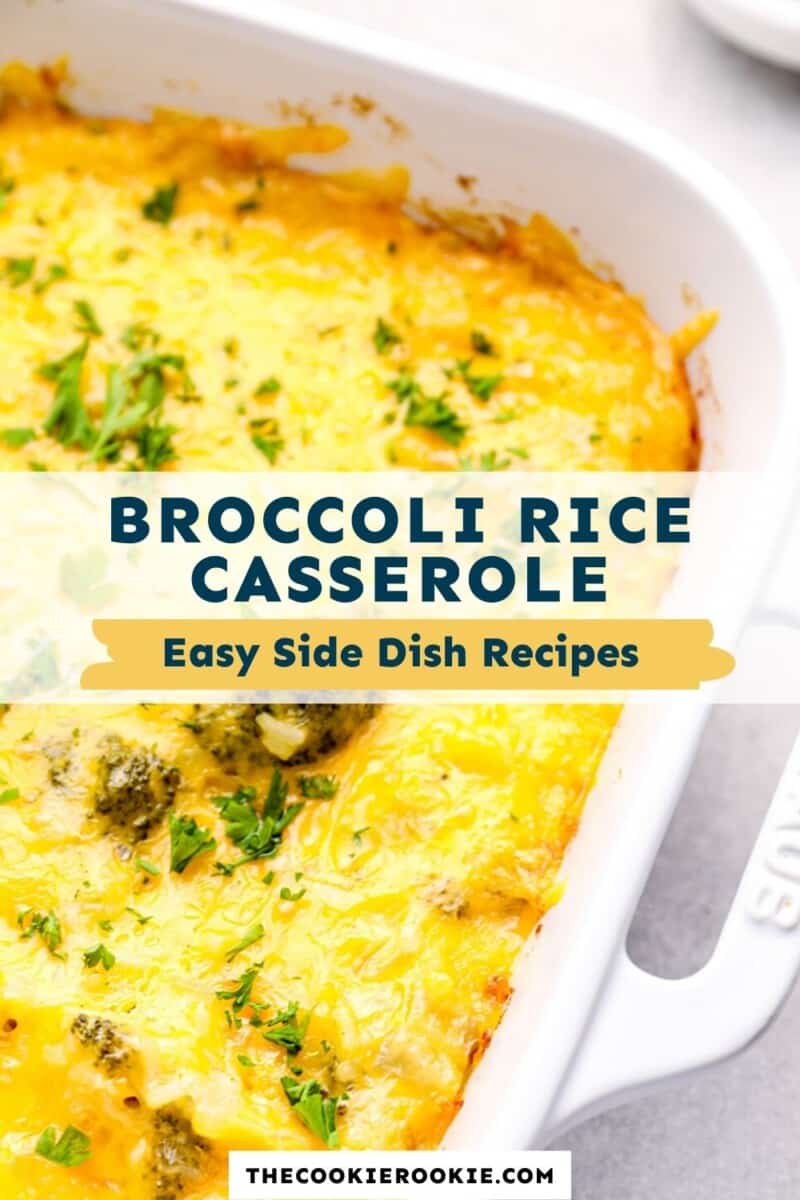 broccoli rice casserole pinterest