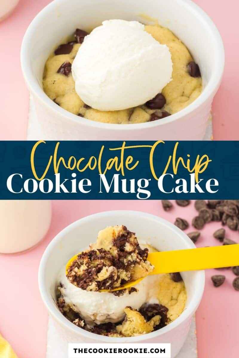 chocolate chip mug cookie pinterest