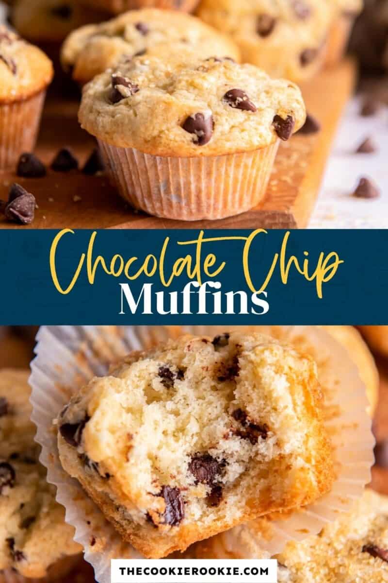 chocolate chip muffins pinterest