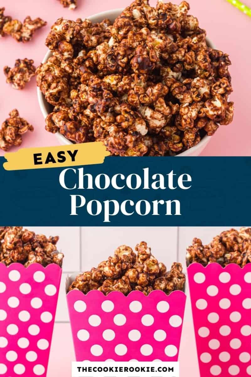 chocolate popcorn pinterest