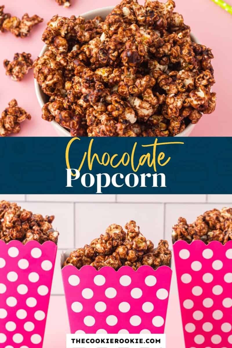 chocolate popcorn pinterest