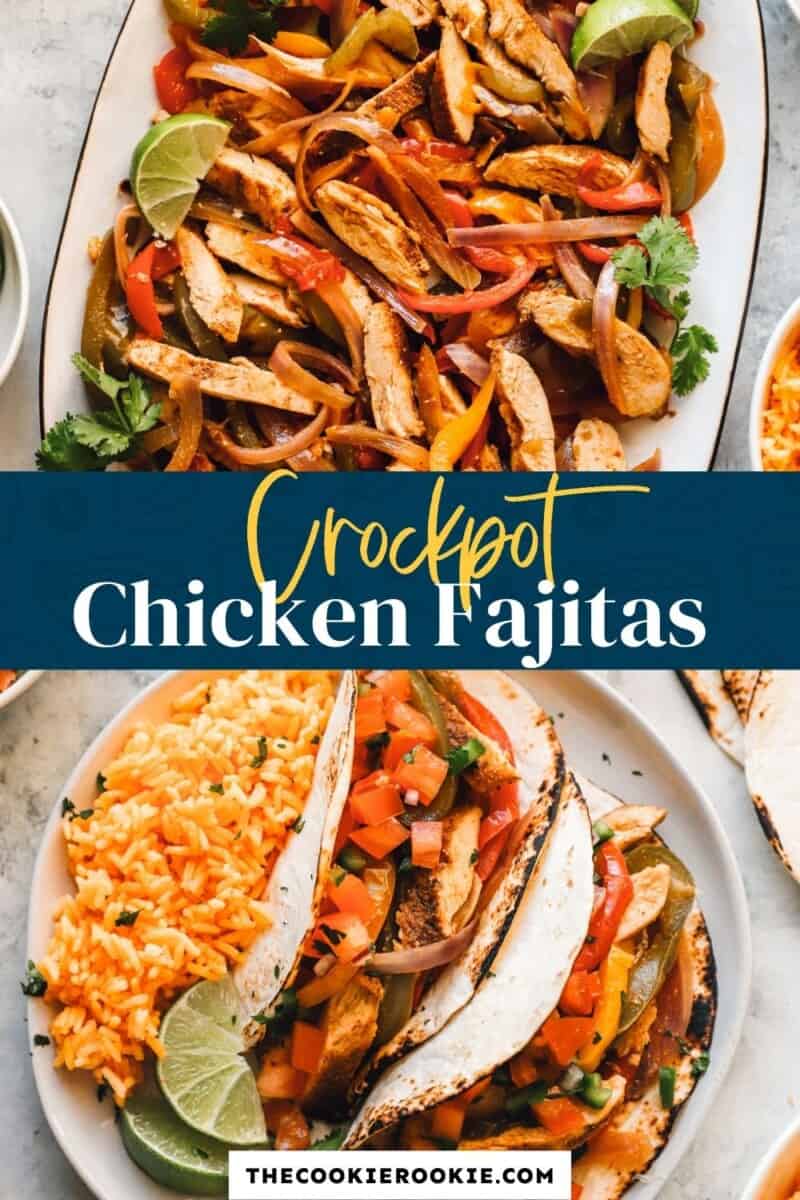 crockpot chicken fajitas pinterest