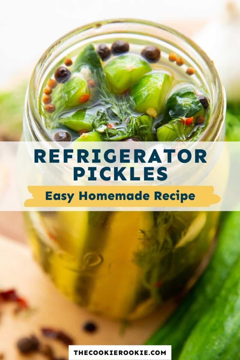 refrigerator pickles pinterest