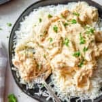 featured crockpot chicken and gravy.