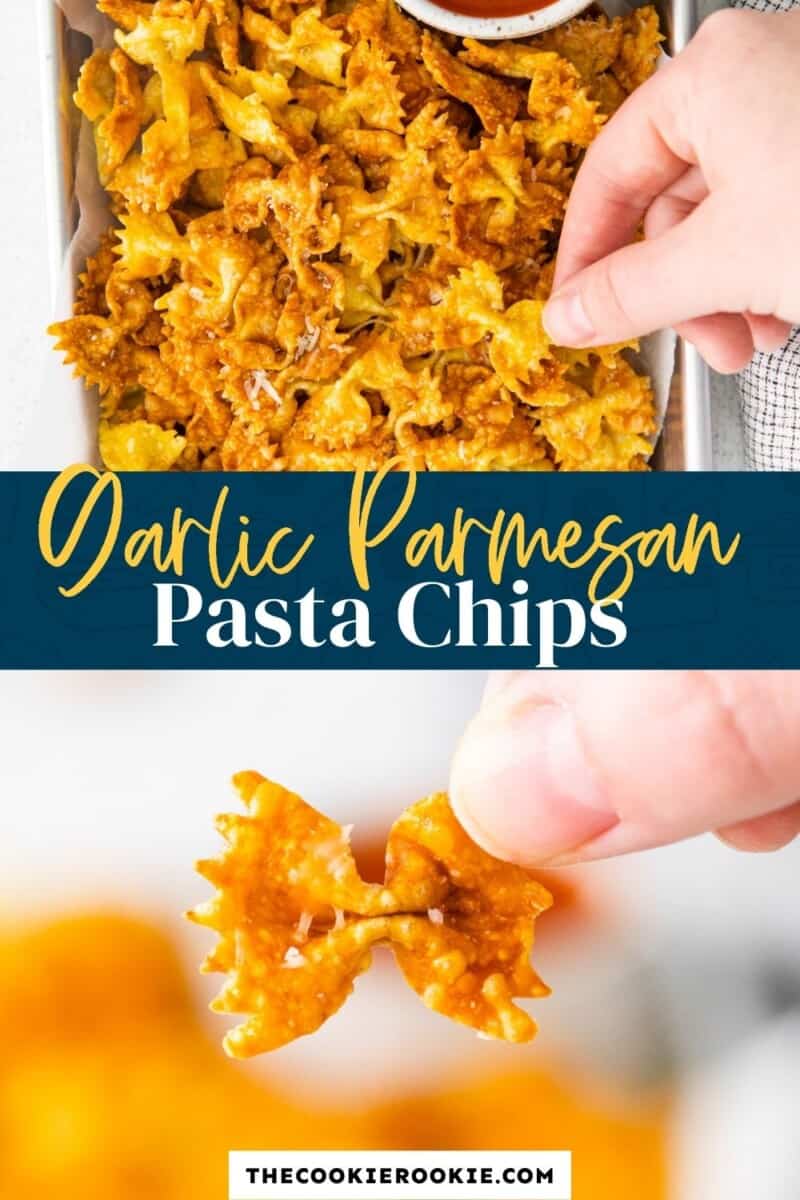 garlic parmesan pasta chips pinterest.