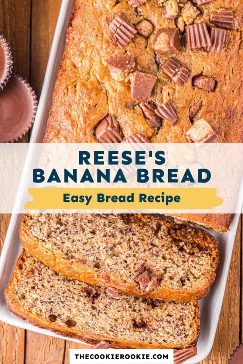 reeses peanut butter cup banana bread pinterest.