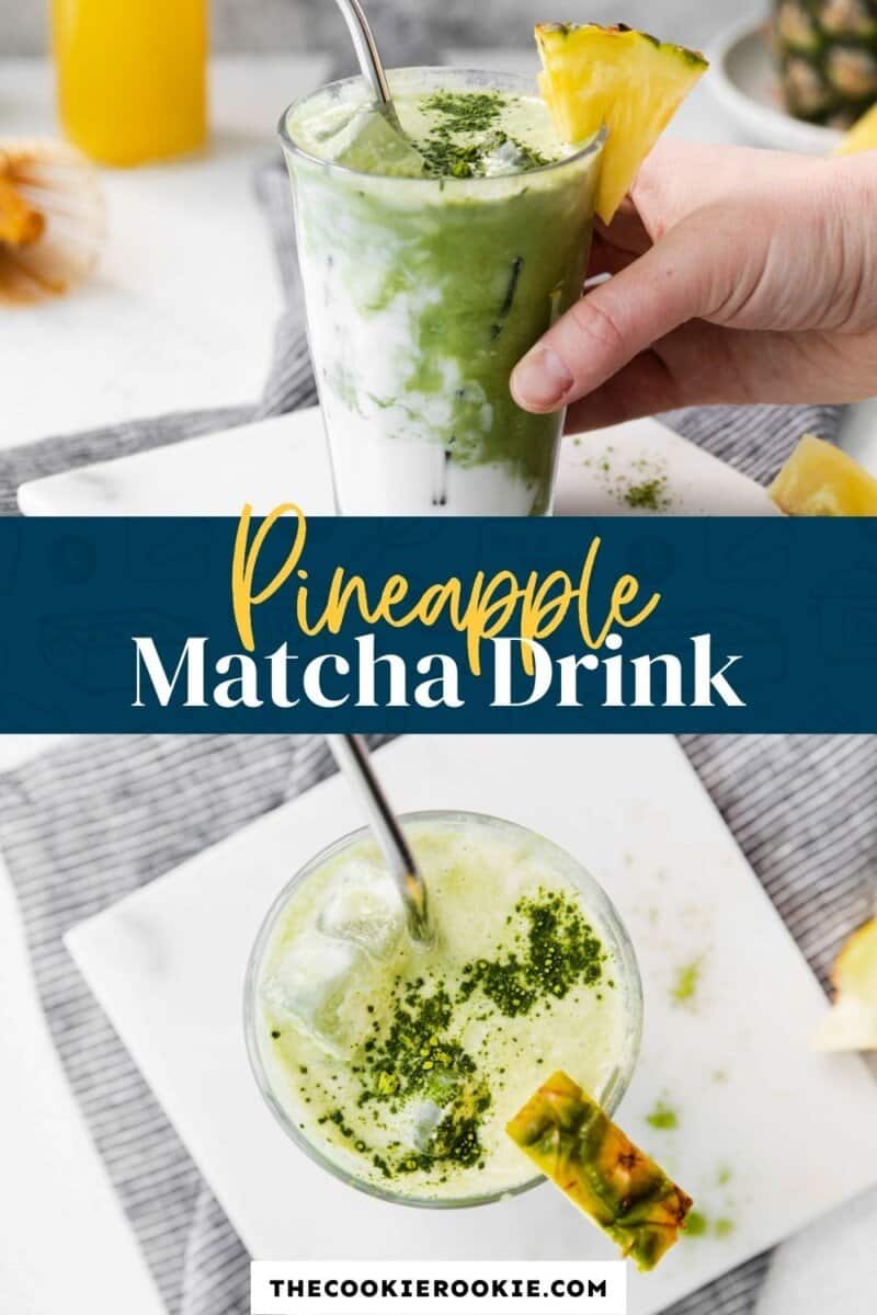 pineapple matcha drink pinterest.