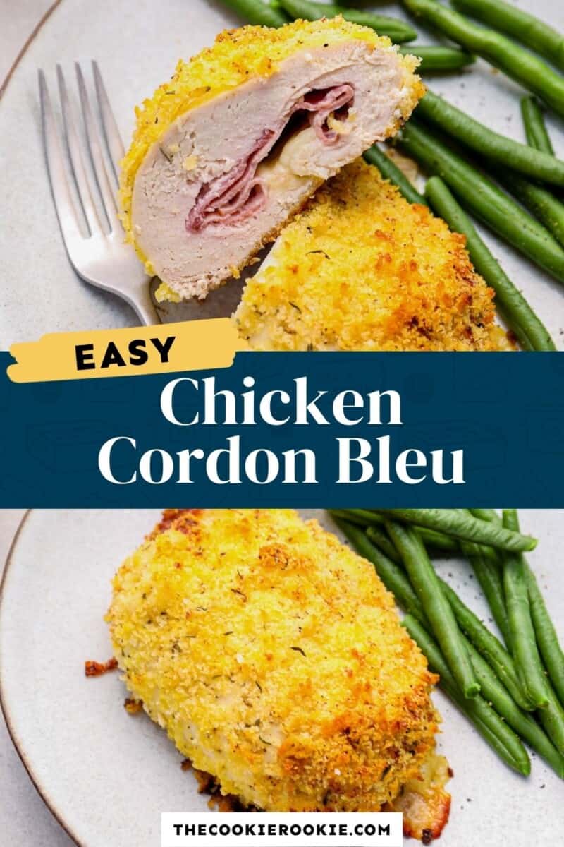 chicken cordon bleu baked pinterest.