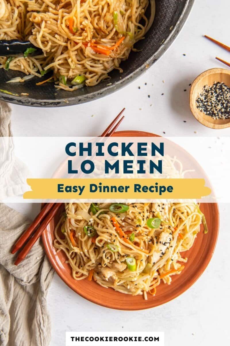 chicken lo mein pinterest.