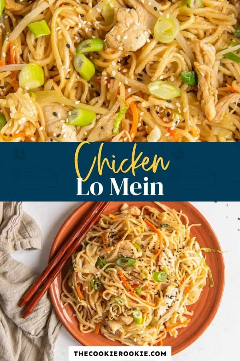 chicken lo mein pinterest.