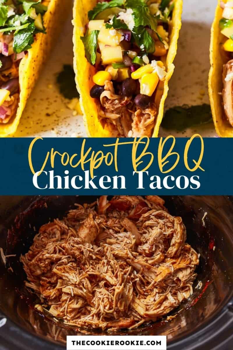 crockpot bbq chicken tacos pin