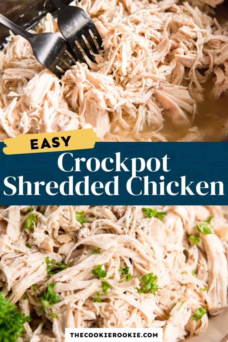 crockpot shredded chicken pinterest.