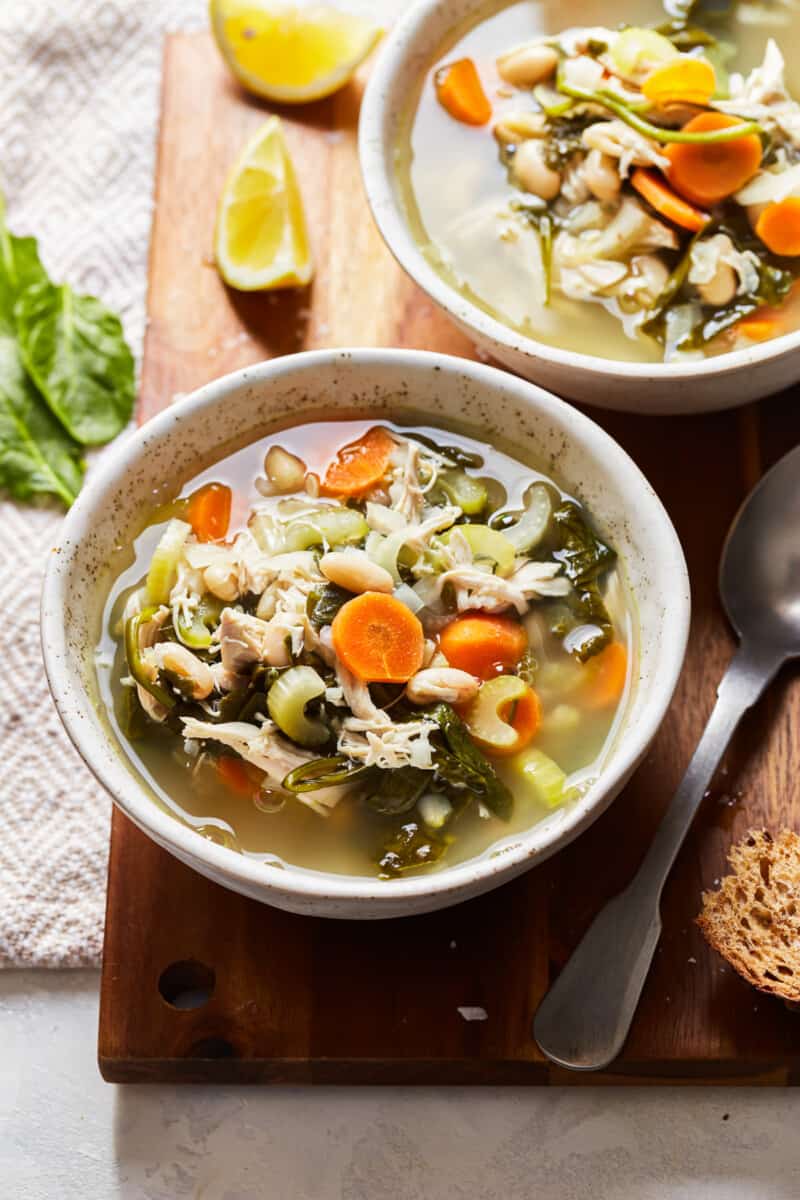 crockpot tuscan chicken soup