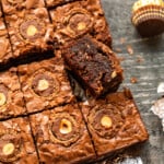 featured ferrero rocher brownies.