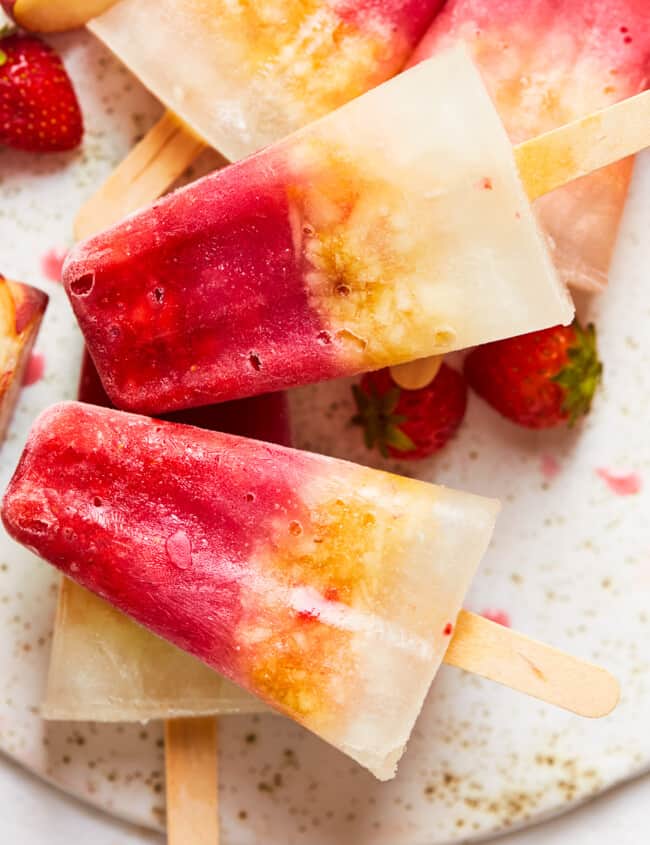 layered alcoholic margarita popsicles