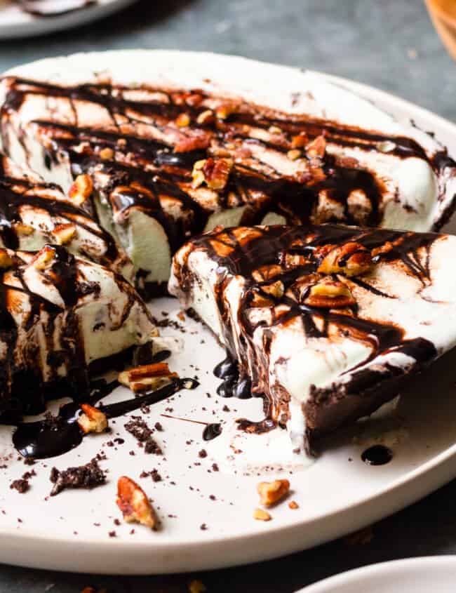 mint chocolate ice cream pie