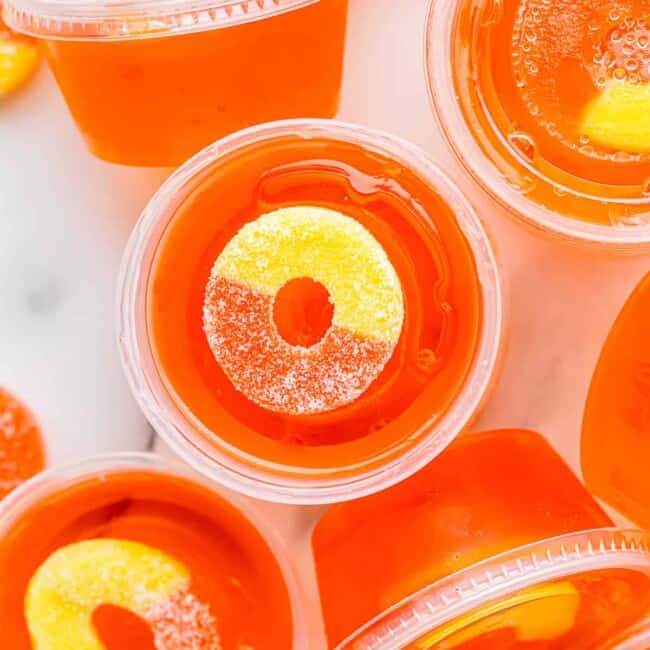 featured peach jello shots.