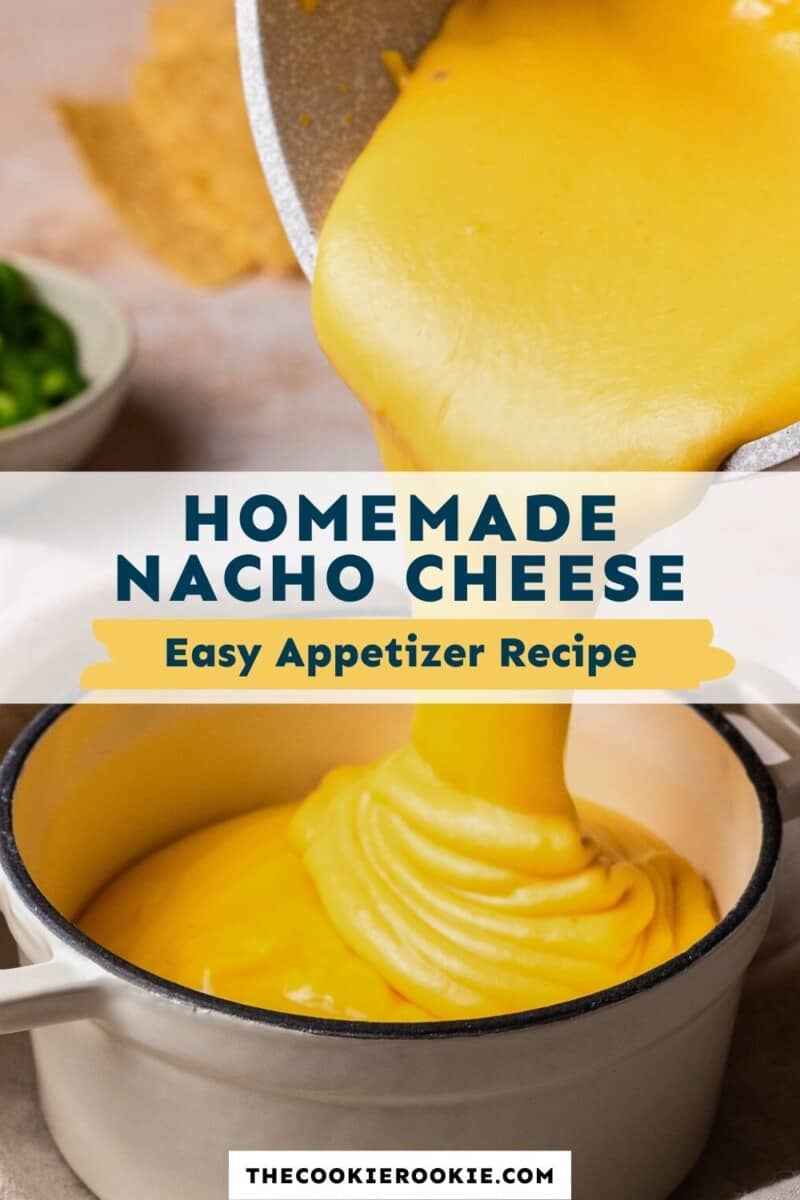 homemade nacho cheese sauce pin