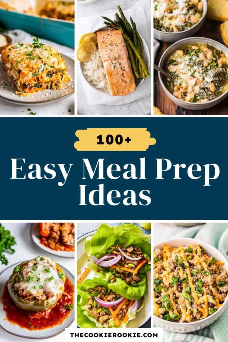 100 easy meal prep ideas pin