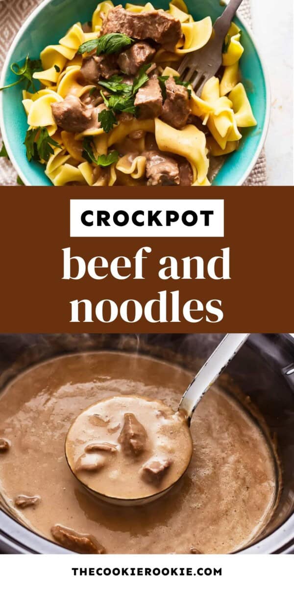 crockpot beef and noodles pin