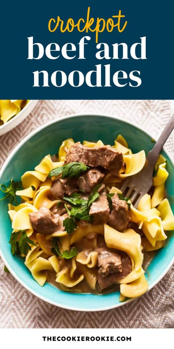 crockpot beef and noodles pin