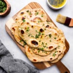 homemade naan