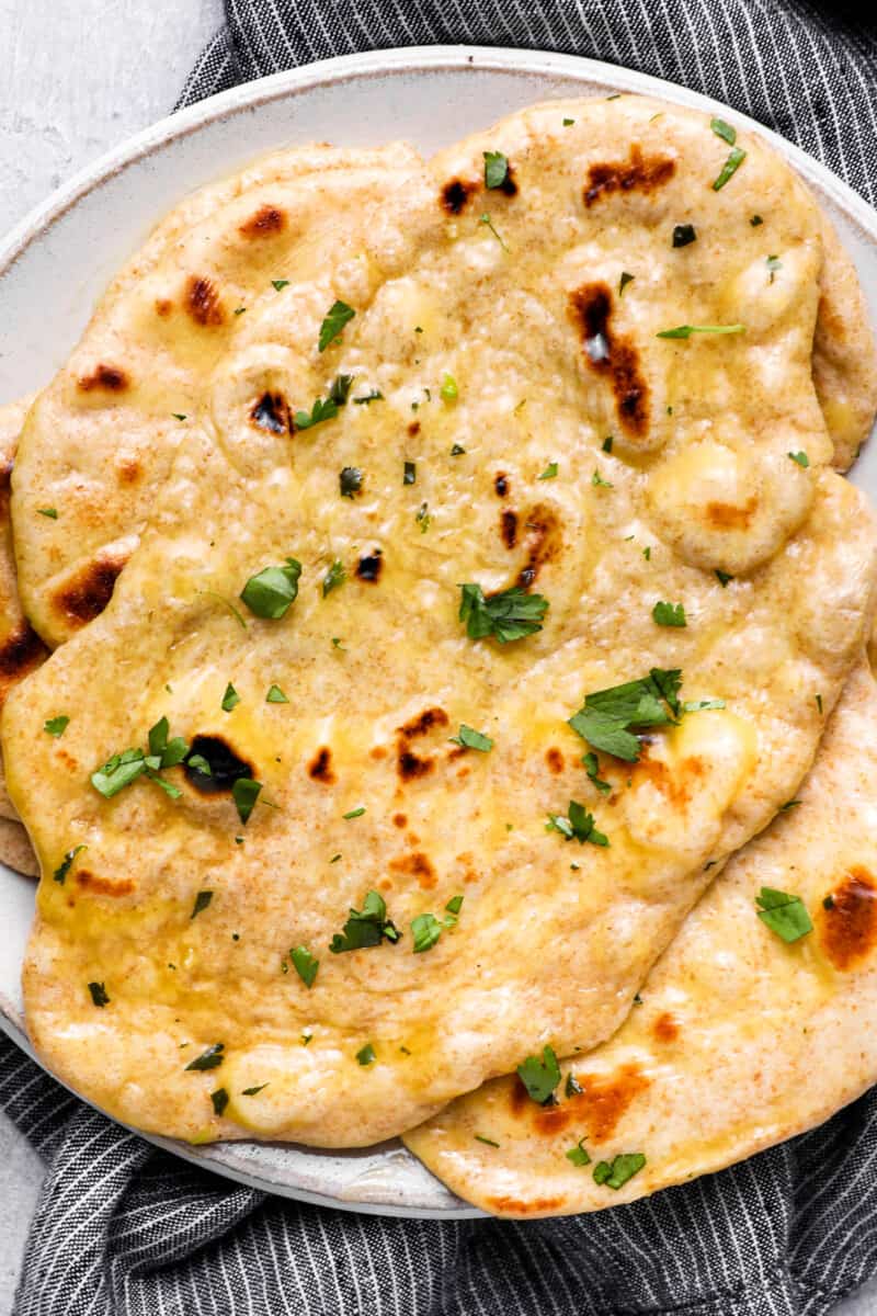 homemade naan