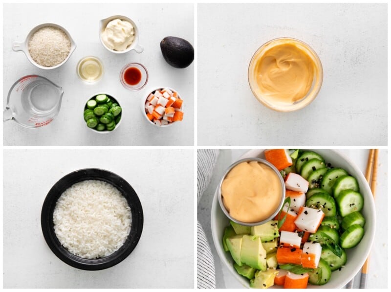 how to make a sushi bowl step by step photos