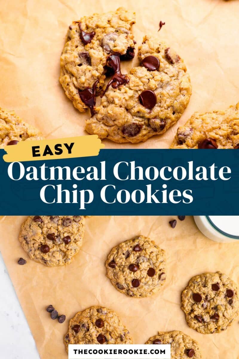 oatmeal chocolate chip cookies pinterest