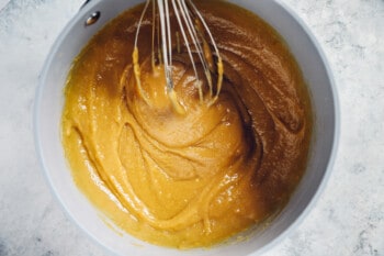 whisk custard ingredients together