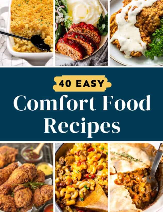 40 easy comfort food recipes Pinterest