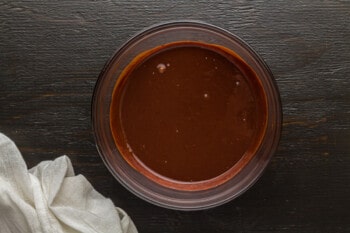 bowl of chocolate ganache