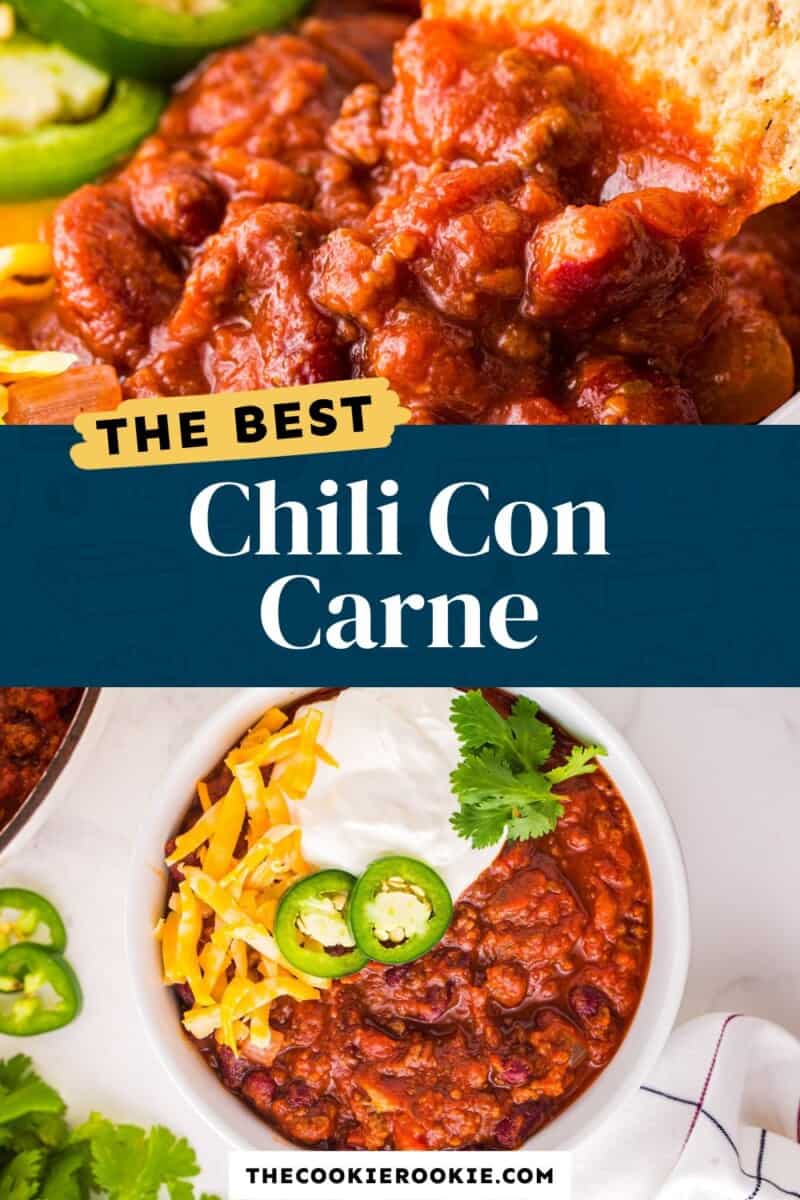 chili con carne Pinterest