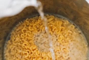 pouring liquid into instant pot