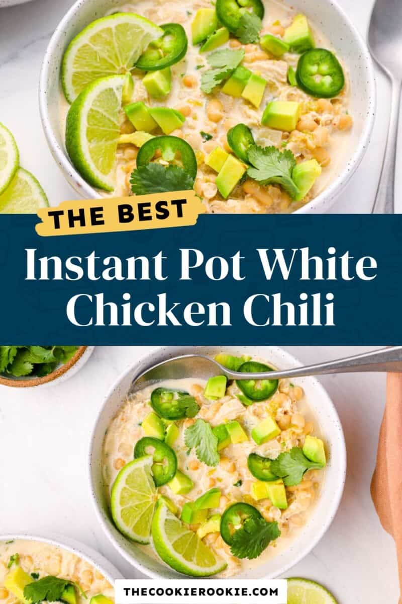 instant pot white chicken chili pinterest