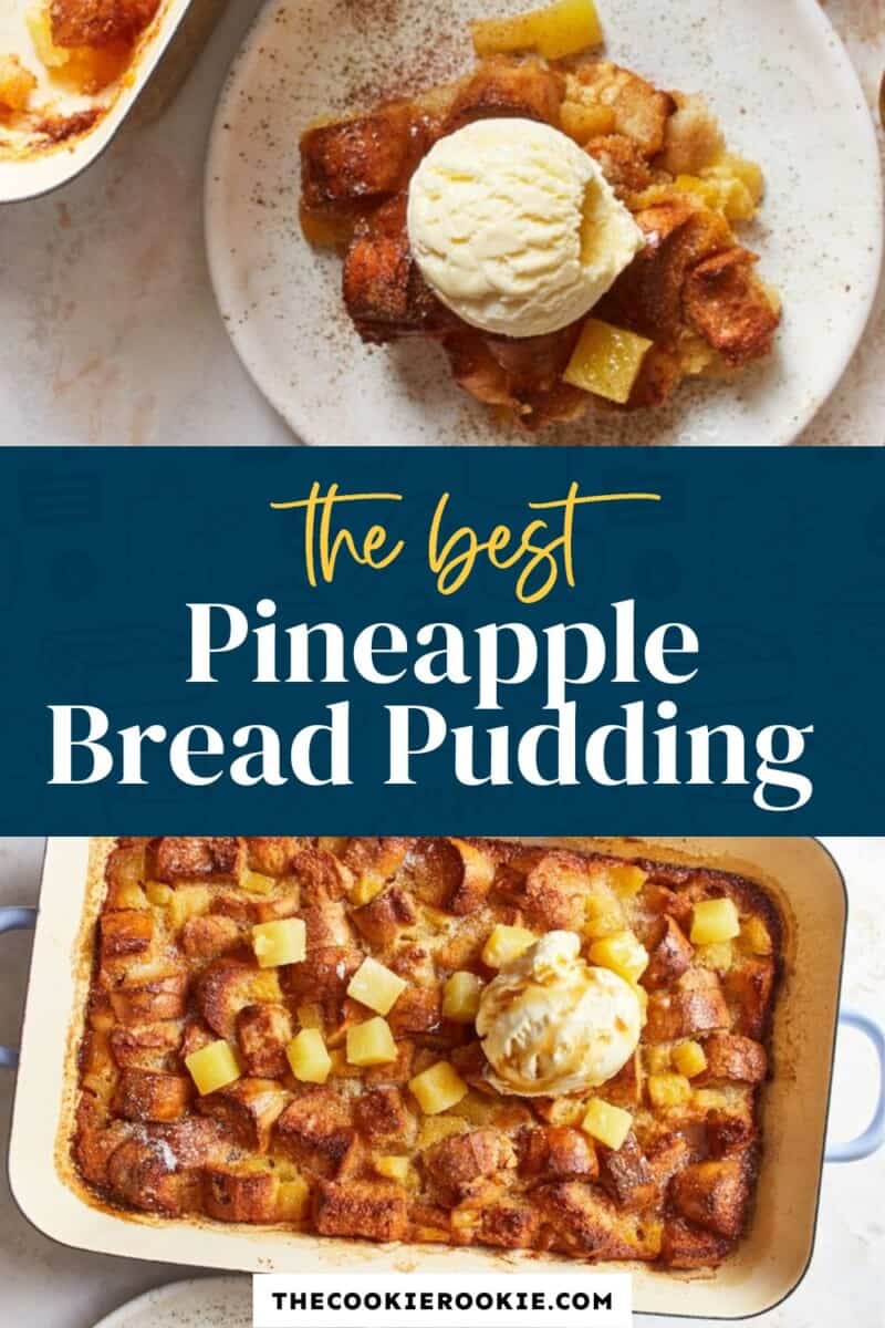 pineapple bread pudding pinterest