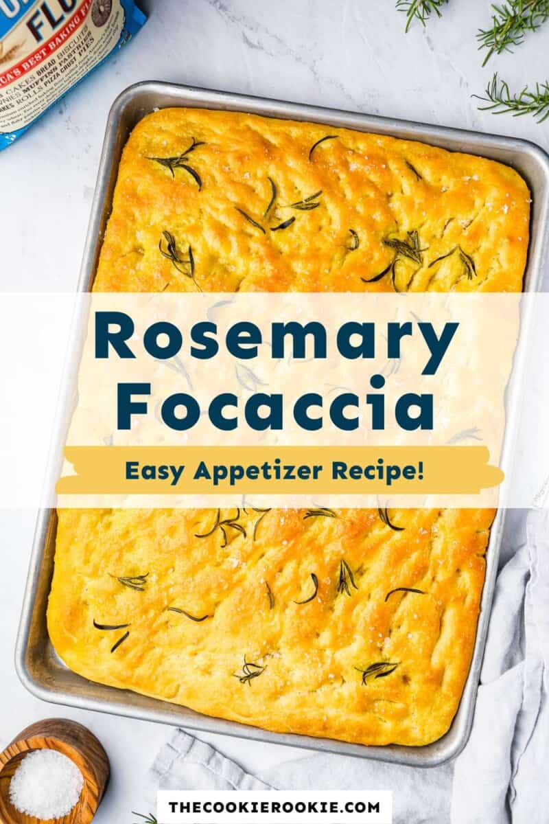 rosemary focaccia Pinterest