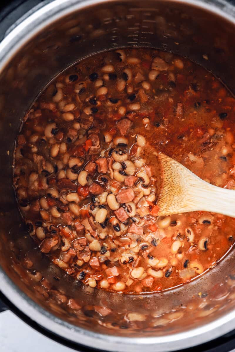 instant pot black eyed peas