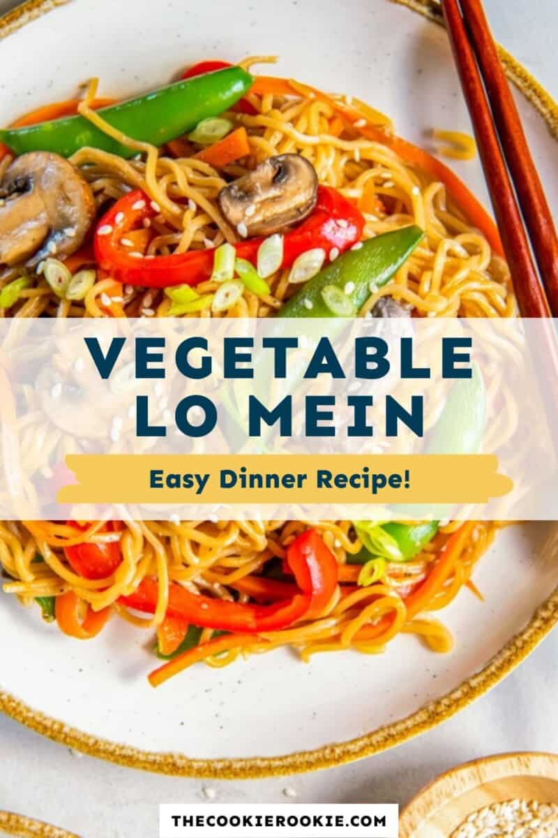 vegetable lo mein Pinterest