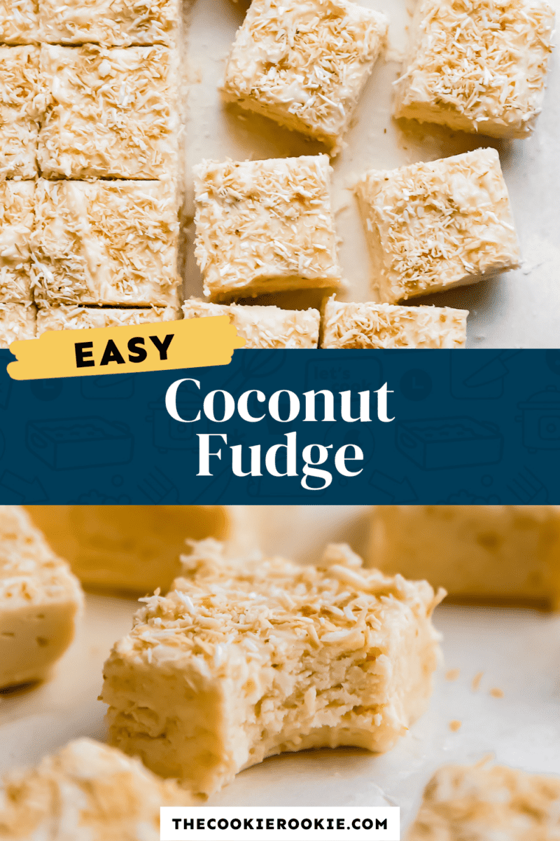 coconut fudge pinterest