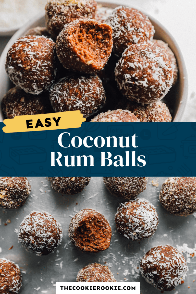 coconut rum balls pinterest