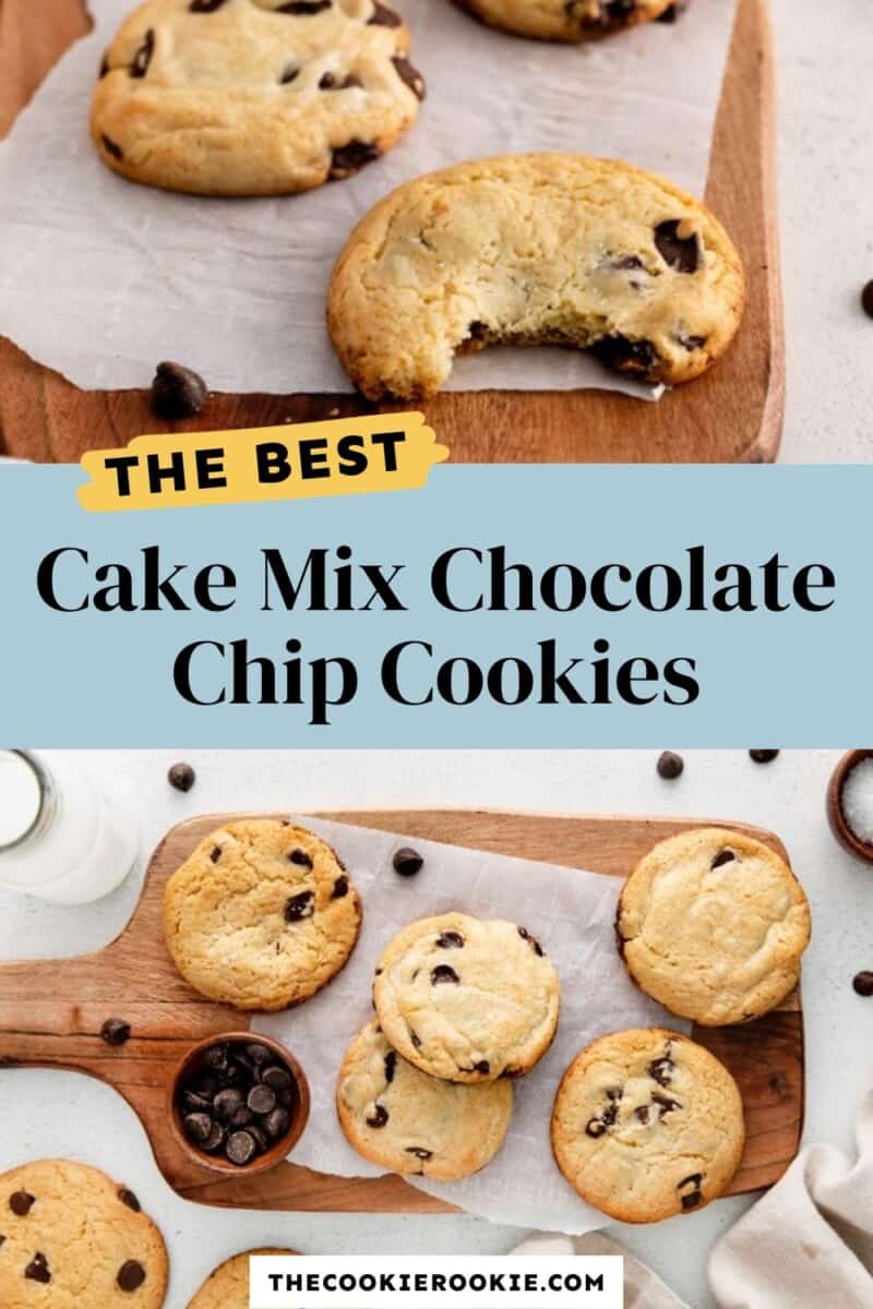 cake mix chocolate chip cookies pinterest.