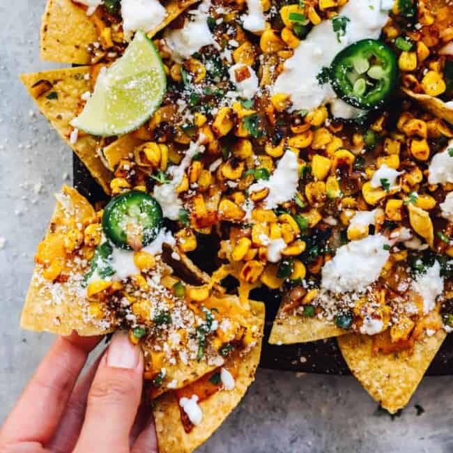 featured street corn nachos.