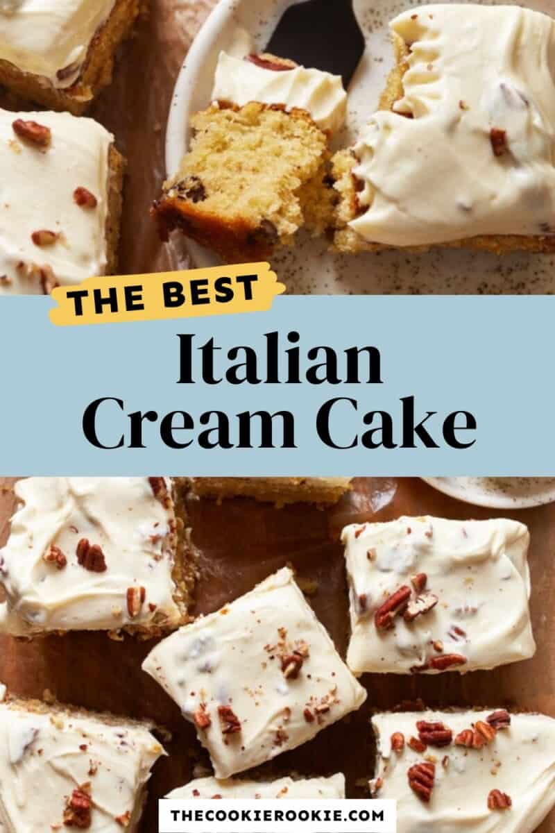 Italian cream cake pinterest